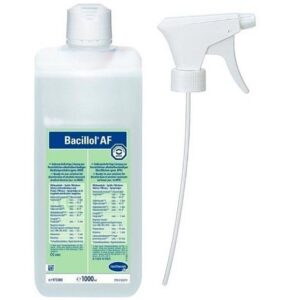 Bacillol® AF. Απολυμαντικό Επιφανειών. Συσκευασία 1 λίτρο με αντλία ψεκασμού.