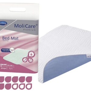 MoliCare® Premium Bed Mat Τextile Υποσέντονο πολλαπλών χρήσεων 7 σταγόνων (85x90cm) συσκευασία 1 τεμαχίου