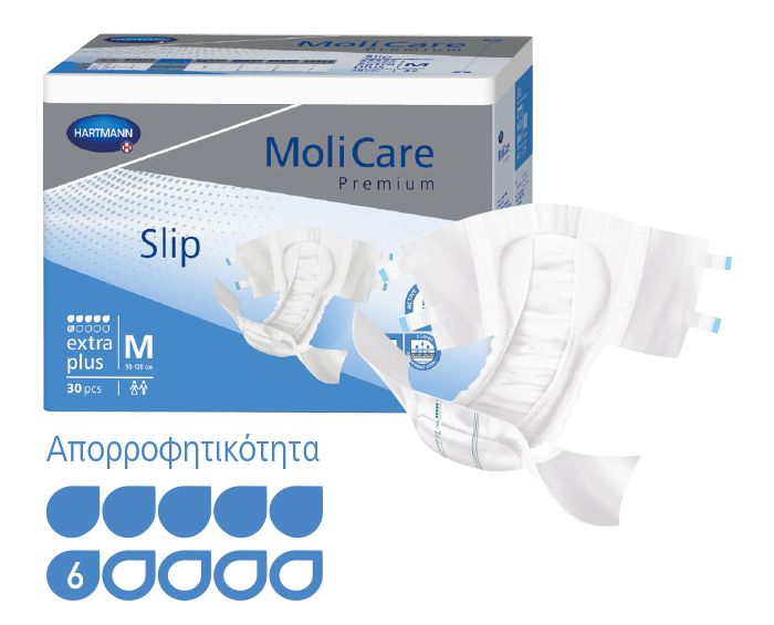 MoliCare® Premium Slip extra plus ημέρας, 6 σταγόνες, συσκευασία 30 τεμ.