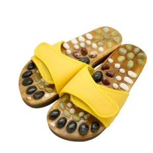 Casada StepStones Κίτρινο |Μέγεθος 35-37 | Παντόφλες μασάζ με πέτρες για ρεφλεξολογία| Τελευταίο μέγεθος