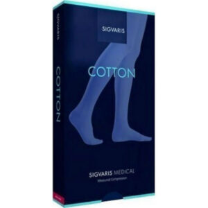 Κάλτσα ριζομηρίου με ζωνάκι Sigvaris Cotton Med CL2 22-36mm Hg αριστερο πόδι